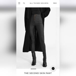 All Things Golden Black Skinny Pants